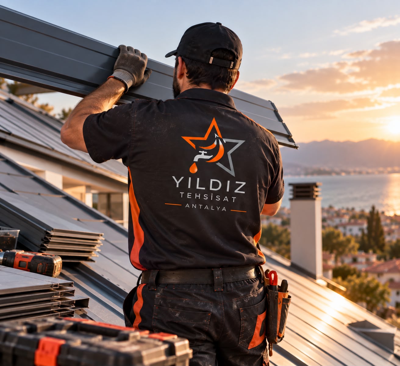 Antalya Çatı Sandviç Panel ve Kenet Çatı Uygulaması